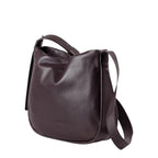 Lieblingstasche Coral dark brown leather hobo shoulder bag with a minimalist design and adjustable strap