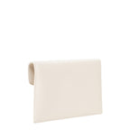 Lieblingstasche Pochette Luxe clutch in cream leather with a fold-over top.