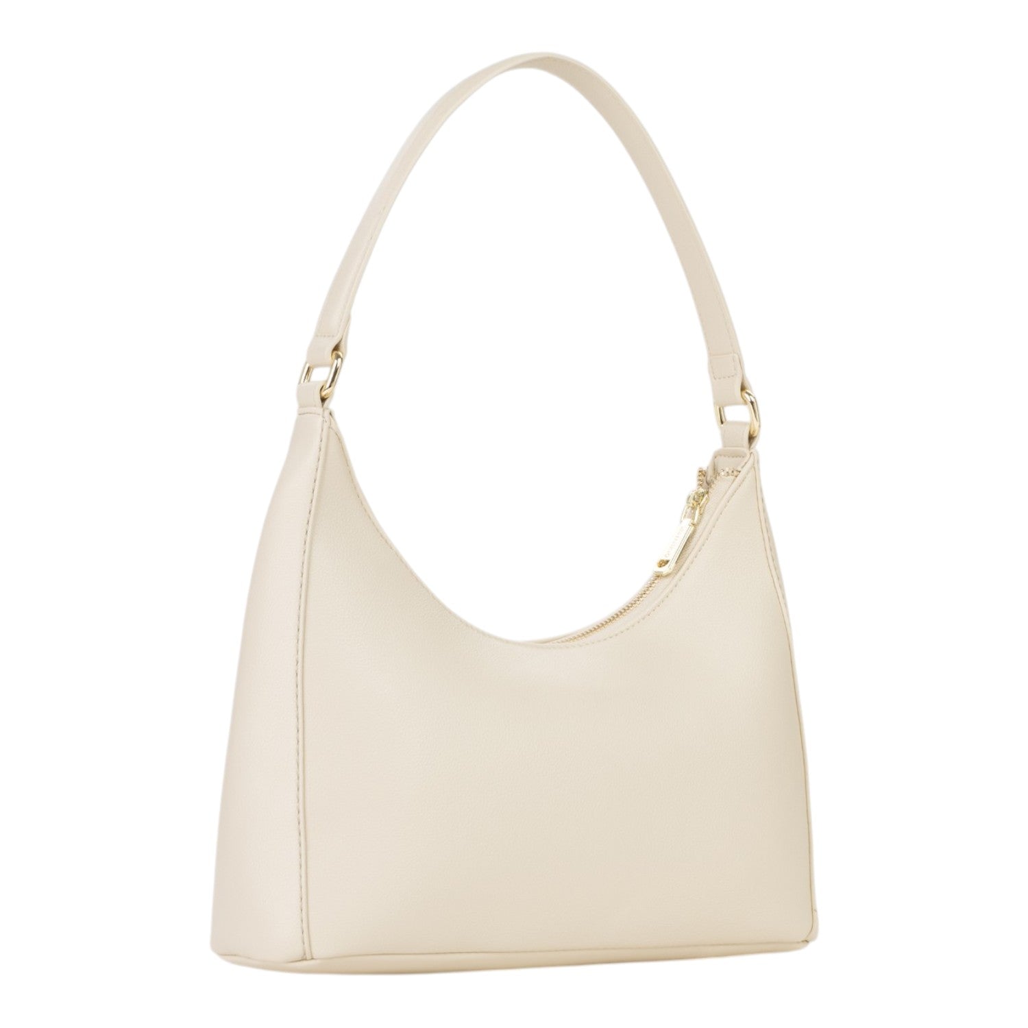 Lieblingstasche Aury Re cream leather hobo bag with a curved top handle and zip closure.