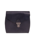 Lieblingstasche Fold Wallet S, a dark navy leather wallet with a turn-lock closure and a minimalist design.