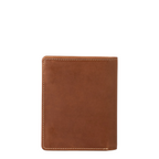 Lieblingstasche Duke brown leather wallet featuring visible contrast stitching against a clean white background
