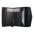 Lieblingstasche Envelope Vintage black leather card protector wallet with RFID protection and banknote compartment