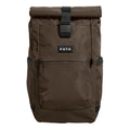 Lieblingstasche eoto Rolly32 brown rolltop backpack made from recycled materials with front zip pocket