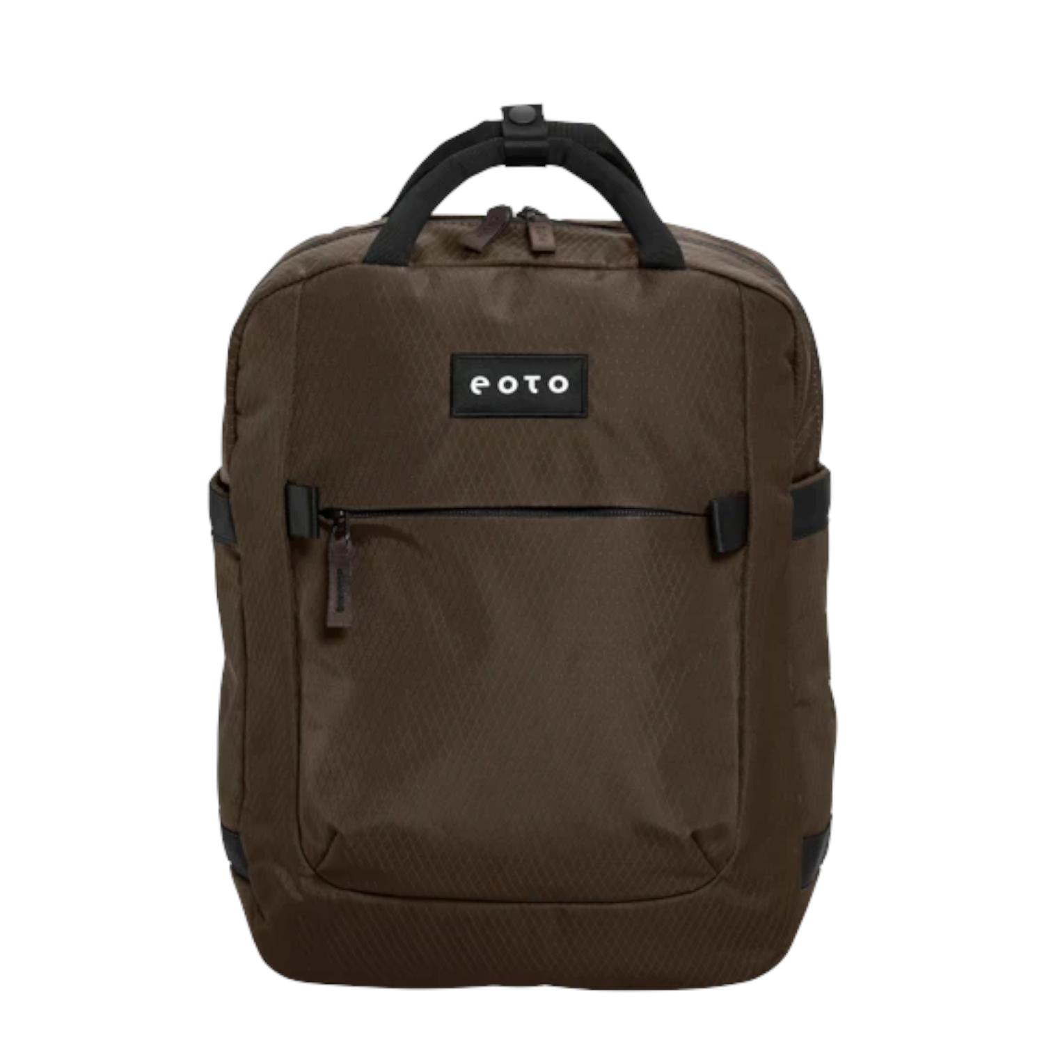Lieblingstasche eoto Small16 compact brown daypack with top handles and front zip pocket