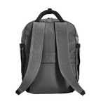 Lieblingstasche eoto Small16 grey recycled daypack with padded shoulder straps and top handle, back view