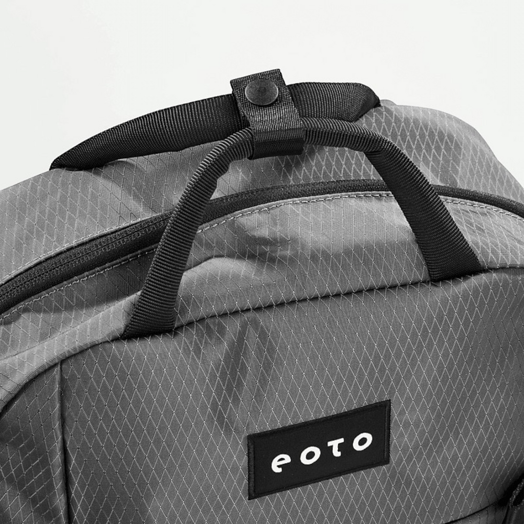 Lieblingstasche eoto Small16 grey daypack with durable ripstop fabric and top carry handles