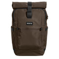Lieblingstasche eoto Tall41 brown rolltop travel backpack with front pocket and buckle closure