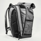 Lieblingstasche eoto Tall41 grey rolltop travel backpack with side access and padded back panel
