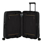 Lieblingstasche Essens Spinner 75/28 black suitcase with TSA lock and removable interior. Durable and lightweight.