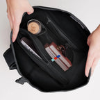 Lieblingstasche GOT BAG Rolltop Lite 2.0 interior view showing laptop sleeve, water bottle, and organized compartments