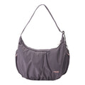 Lieblingstasche slouchy hobo bag in dark grey with adjustable shoulder strap and pink drawstring details