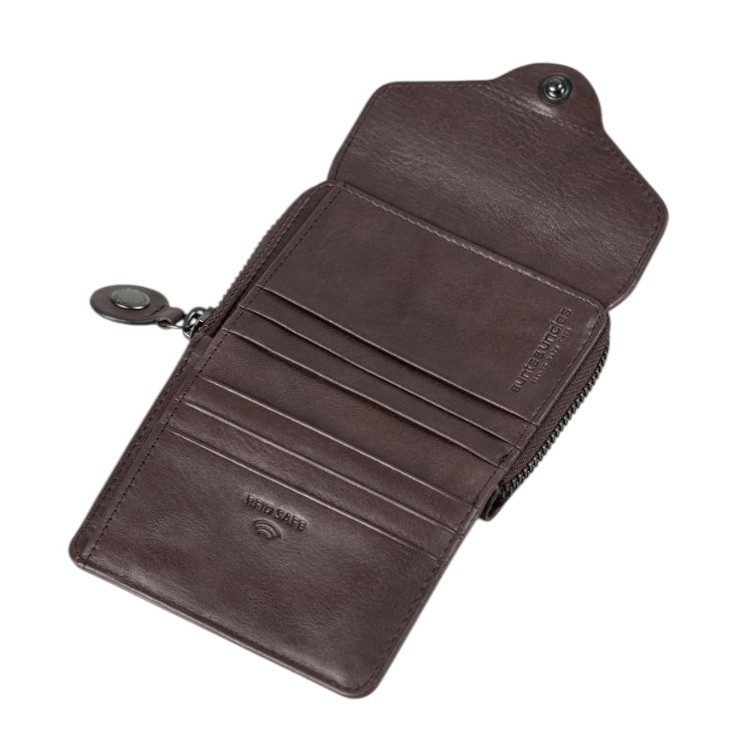 Lieblingstasche Judy brown leather wallet with RFID protection and multiple card slots