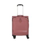Lieblingstasche KICK OFF small 4-wheel trolley suitcase in dusty rose with front zip pocket and telescopic handle
