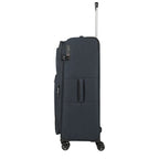 Lieblingstasche KICK OFF large expandable 4-wheel trolley suitcase in dark grey with TSA lock and telescopic handle