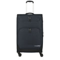 Lieblingstasche KICK OFF large expandable 4-wheel trolley suitcase in dark grey with front zip pockets