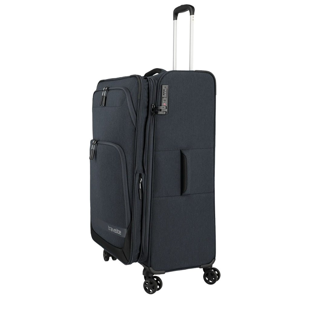 Lieblingstasche KICK OFF large expandable 4-wheel trolley suitcase in dark grey with integrated TSA lock