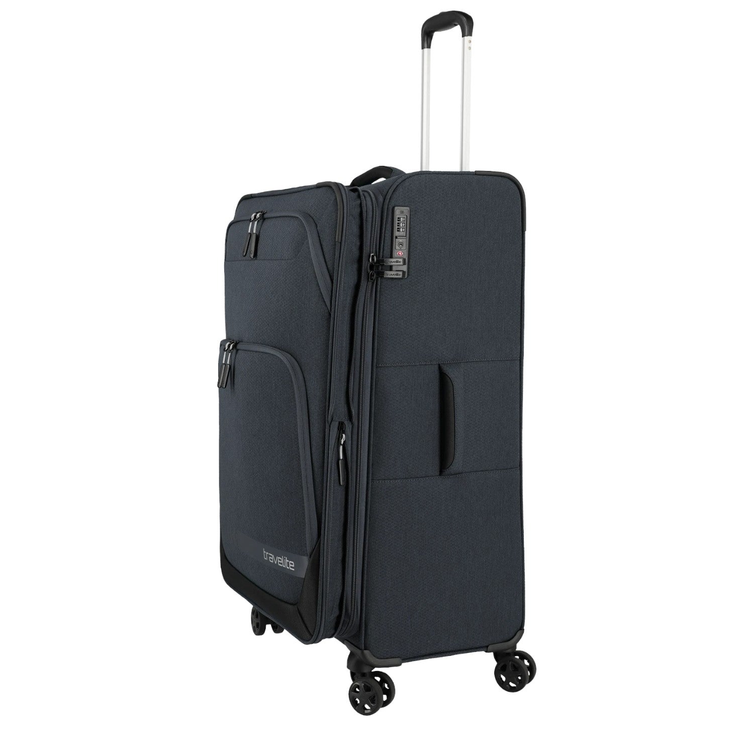 Lieblingstasche KICK OFF large expandable 4-wheel trolley suitcase in dark grey with integrated TSA lock