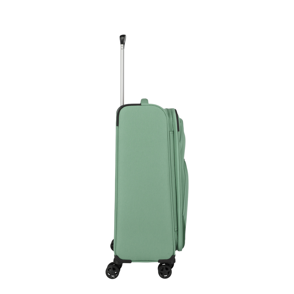 Lieblingstasche Kick Off medium expandable 4-wheel trolley suitcase in sage green with telescopic handle