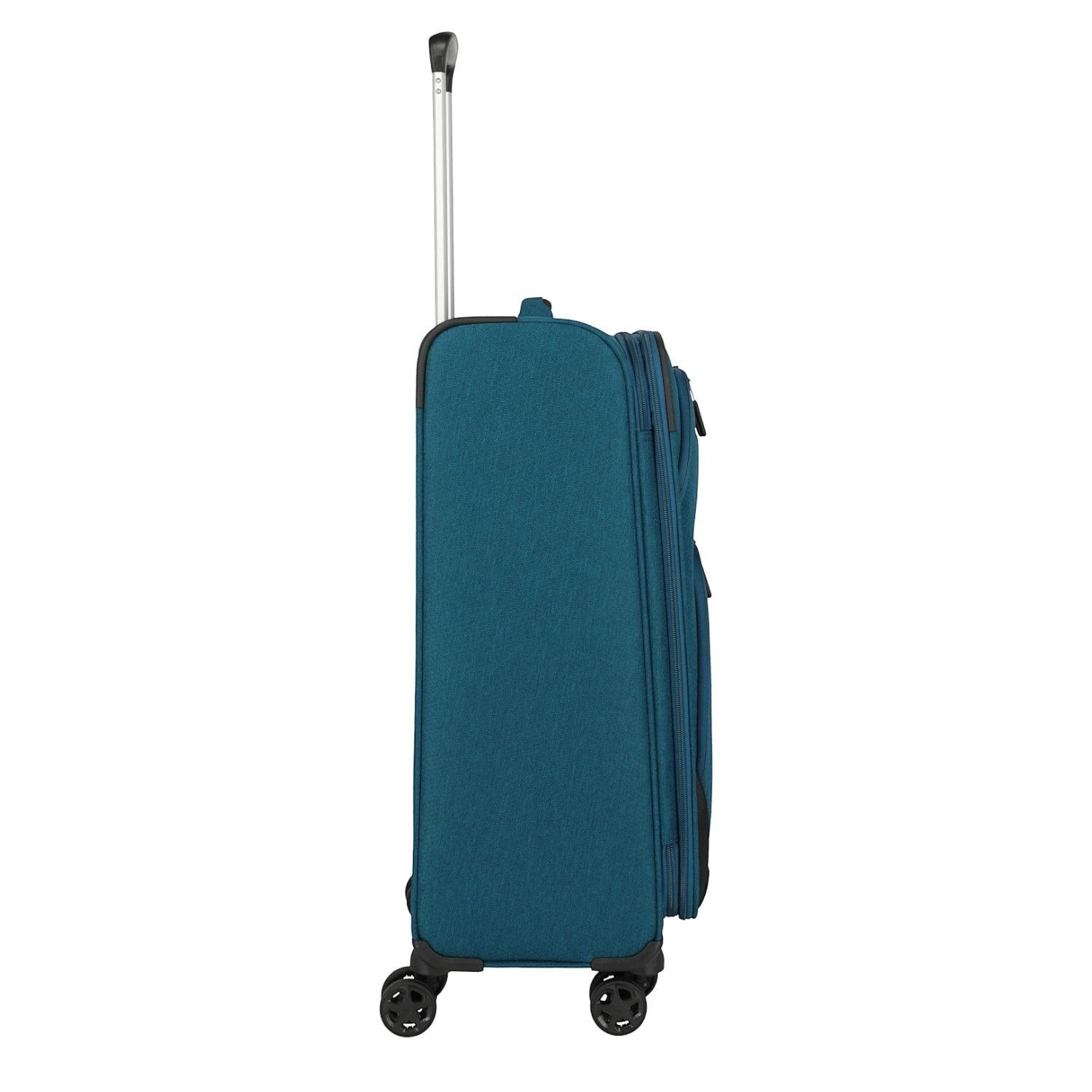 Lieblingstasche KICK OFF medium expandable 4-wheel trolley suitcase in petrol blue side view