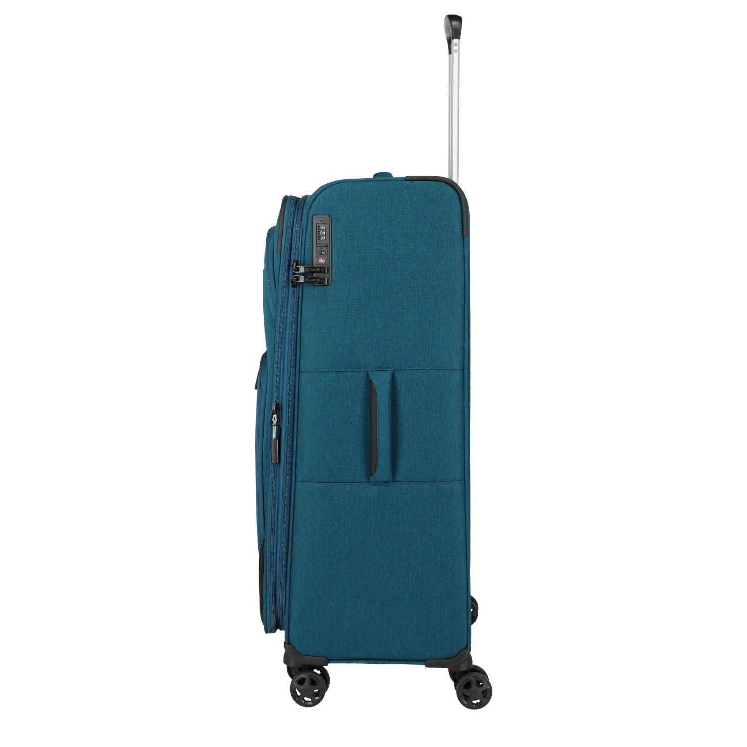 Lieblingstasche KICK OFF large expandable 4-wheel trolley suitcase in petrol blue with side handle and TSA lock