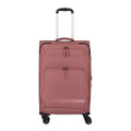 Lieblingstasche KICK OFF medium expandable 4-wheel trolley suitcase in dusty rose with front zipper pockets