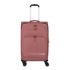 Lieblingstasche KICK OFF medium expandable 4-wheel trolley suitcase in dusty rose with front zipper pockets