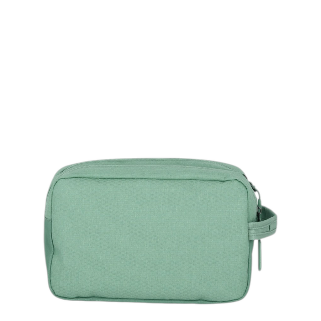 Lieblingstasche Kick Off sage green toiletry bag with a side handle and zipper closure