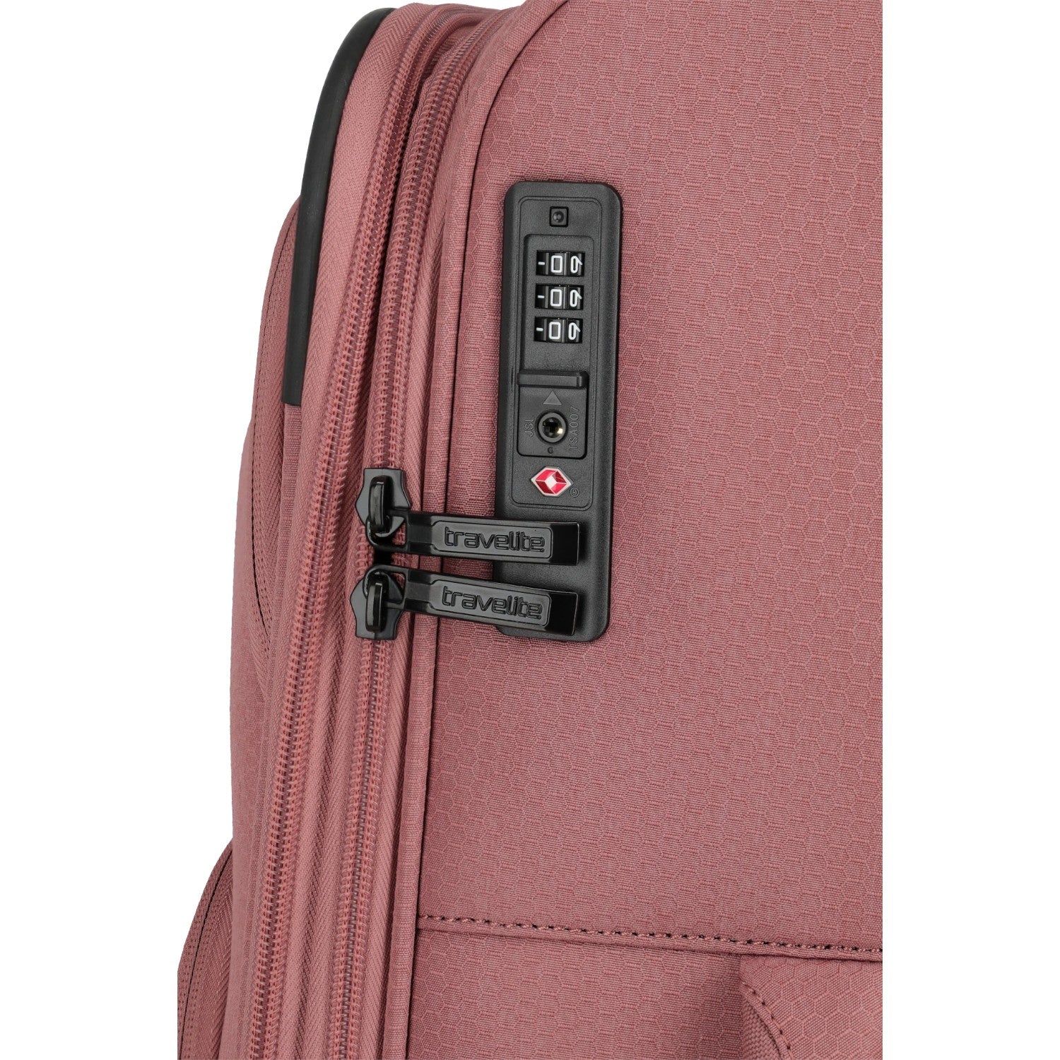 Lieblingstasche KICK OFF trolley suitcase in dusty rose with integrated TSA combination lock and durable fabric