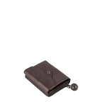 Lieblingstasche Lesley dark brown leather wallet with a snap button closure and zip around compartment