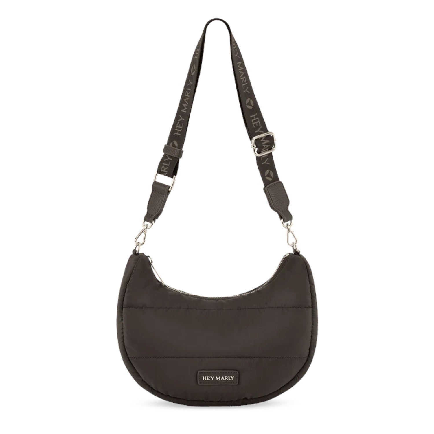 Lieblingstasche Lifetime Buddy S black quilted crescent shoulder bag with branded adjustable strap