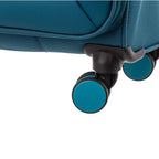 Lieblingstasche Lightstyler cabin spinner suitcase featuring durable teal fabric and smooth-rolling double wheels