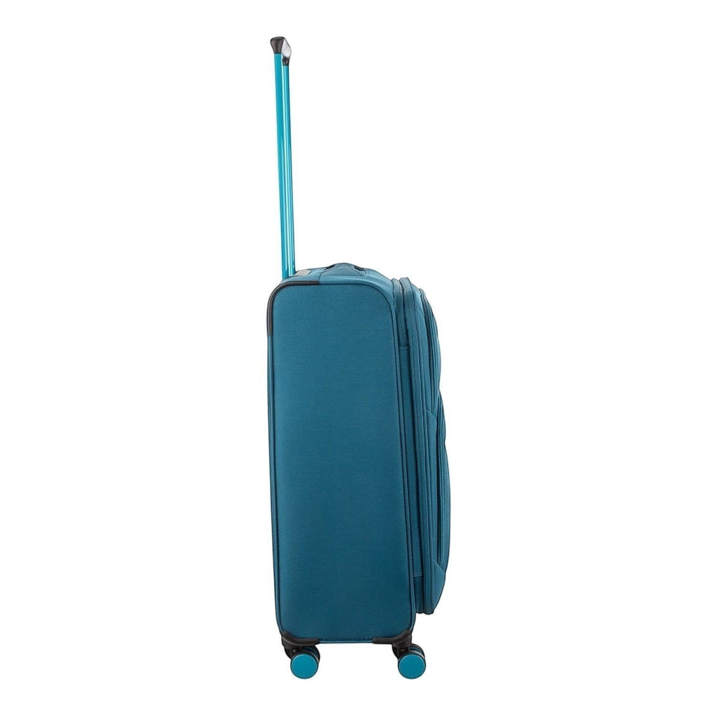 Lieblingstasche Lightstyler Spinner M teal softside carry-on suitcase with telescopic handle and spinner wheels