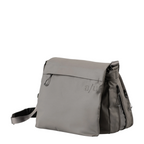 Lieblingstasche Midori RE lite grey messenger bag with a flap closure and minimalist logo detail