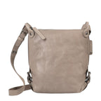 Lieblingstasche Mrs. Chocolate Cookie crossbody bag in taupe leather with adjustable strap and zip closure