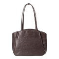 Lieblingstasche Mrs. Pavlova dark brown leather shoulder bag with a structured silhouette and long carry handles