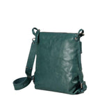 Lieblingstasche Mrs. Raisin Cookie dark green leather crossbody bag with adjustable shoulder strap