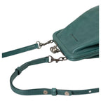 Lieblingstasche Mrs. Sugar Pop dark green leather crossbody bag with a vintage-style metal kiss-lock clasp