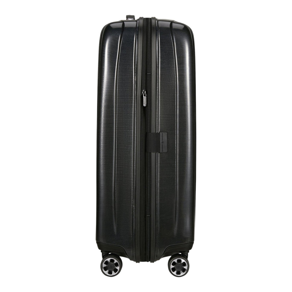 Lieblingstasche NEXIS Spinner 76/28 Exp black hardshell suitcase with four spinner wheels and expandable design