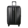 Lieblingstasche NEXIS Spinner 76/28 Exp black hard-shell suitcase with vertical ridges and telescopic handle