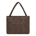 Lieblingstasche Norva 2in1 shopper bag in brown leopard print with a padded shoulder strap and front zip pocket