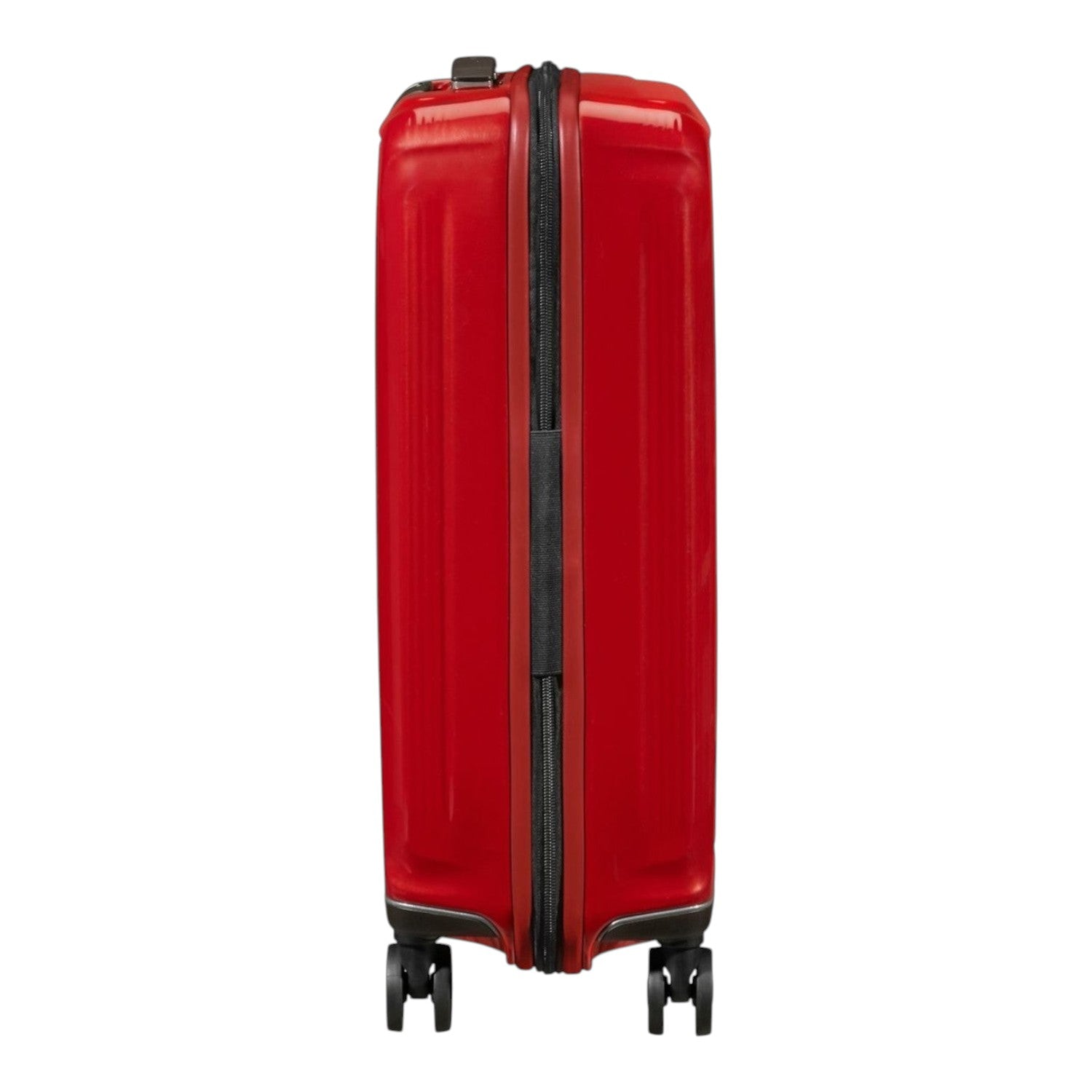 Lieblingstasche NUON Spinner 55/20 Exp carry-on suitcase in bright red with a hard shell and side view.