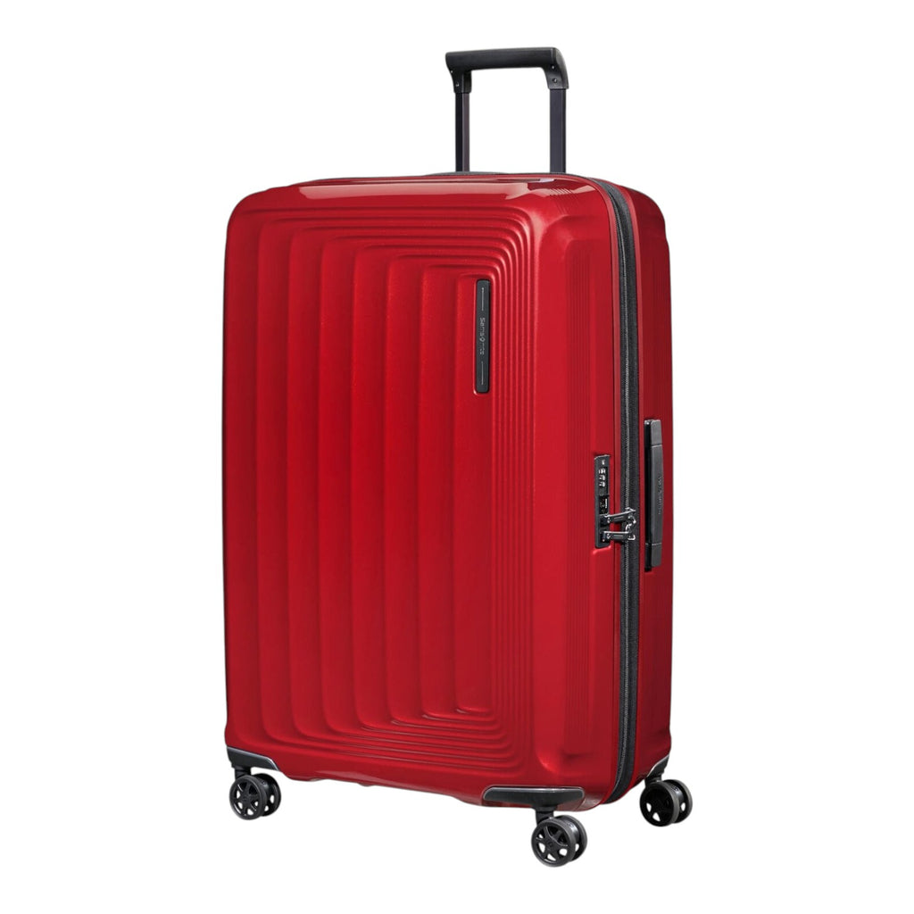 Lieblingstasche NUON Spinner 75/28 red hard-shell suitcase with four wheels and integrated TSA lock