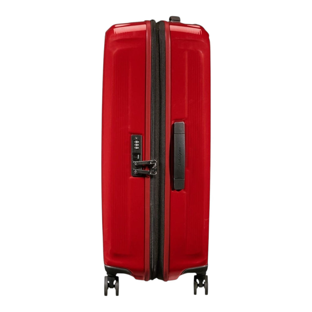 Lieblingstasche NUON Spinner 69/25 red hard shell suitcase with integrated TSA lock and side handle