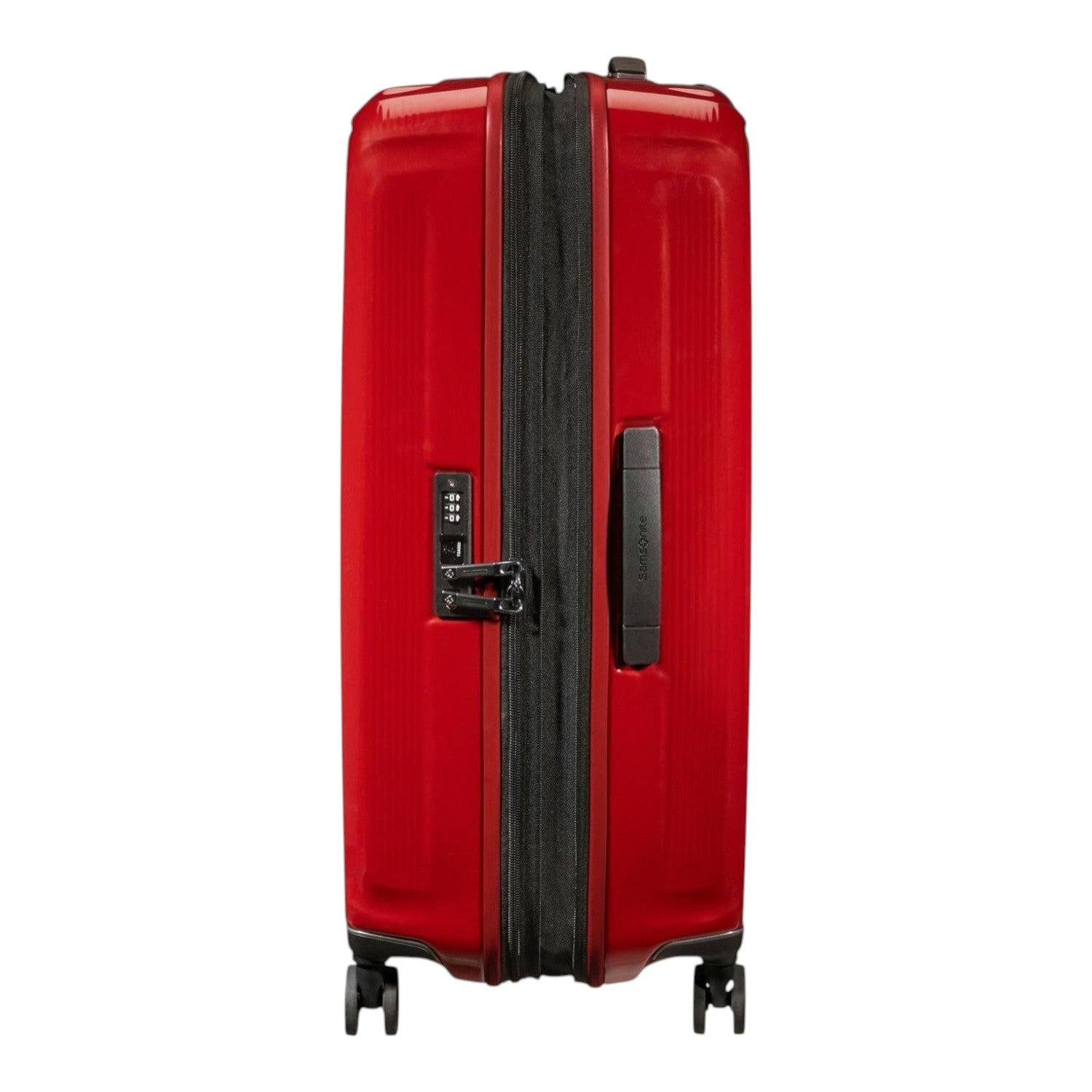 Lieblingstasche NUON Spinner 69/25 red hard shell suitcase with integrated TSA combination lock and side handle