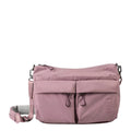 Lieblingstasche Omono RE lite mauve crossbody bag with two front pockets and adjustable shoulder strap