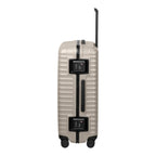 Lieblingstasche OVERSEAS 4w Trolley L in beige with a hard shell, side handle, and integrated TSA combination locks.