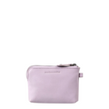 Lieblingstasche Physalis small light purple leather coin purse with a top zipper closure