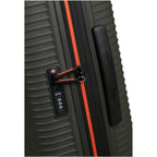 Lieblingstasche PRODIVER HS spinner suitcase in olive green with orange zipper detail and integrated TSA lock
