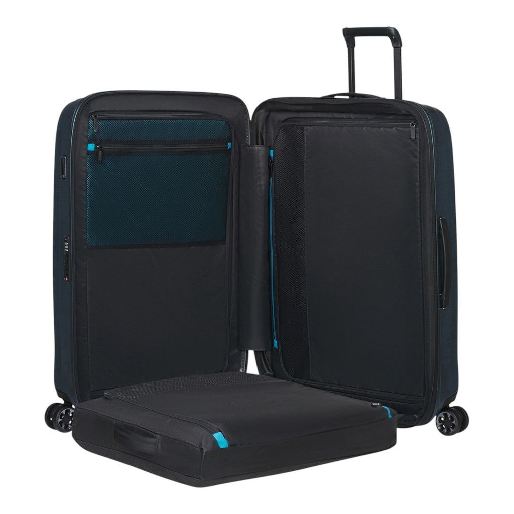 Lieblingstasche PRODIVER HS Spinner 75/28 expandable suitcase in dark blue with interior mesh pockets and wheels