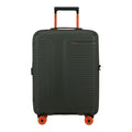 Lieblingstasche PRODIVER HS Spinner 55/20 Exp carry-on suitcase in dark green with vibrant orange wheels and handle
